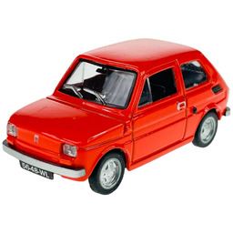 Kolekcja Prl Fiat 126P Maluch Czerwony Czterdziestolatek 1:43