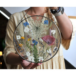 Pakamera Suszone kwiaty, witraż, prezent dla nowożeńców