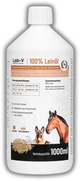 LAB-V Olej lniany Leinöl dla koni, psów