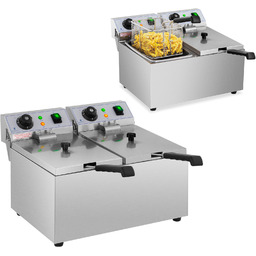 Frytownica podwójna gastronomiczna elektryczna 230 V 2 x