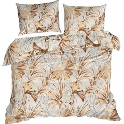 EUROFIRANY Pościel Pola 220 x 200 cm Biało-brązowy