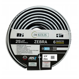 Jm Kolis Wąż ogrodowy Zebra 6-warstw 3/4' 25m