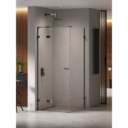 Czarna kabina prysznicowa 110x90 lewa EXK-6165 Eventa Black