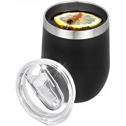 KUBEK TERMICZNY DO YERBA MATE WINA STALOWY BIUROWY