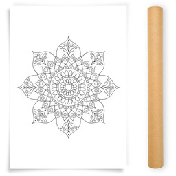 Pakamera Plakat do Kolorowania Mandala 50x70cm