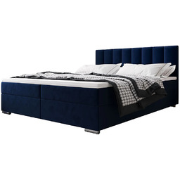 Edinos Granatowe łóżko kontynentalne z pojemnikiem 5 rozmiarów