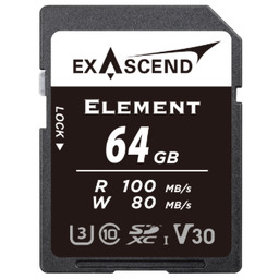 Exascend EX64GSDA1 Element - karta pamięci, 64GB, SDXC,