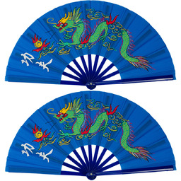 2 Wachlarzy skladany ręczny 33x64cm stabilny do tanca