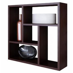 Edinos Premium Kwadratowa półka wisząca nowoczesna wenge E6-G34