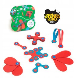 Clixo zestaw konstrukcyjny modeli 3d klocki magnetyczne przestrzenne