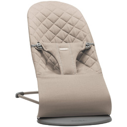 BABYBJORN - leżaczek BLISS Woven, Piaskowoszary
