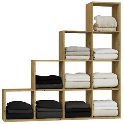 Elior Regał schodkowy na ubrania dąb artisan E1-K83