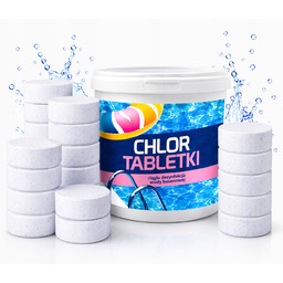 Chlor Tabletki 200g 5kg do Basenu Chemia Basenowa
