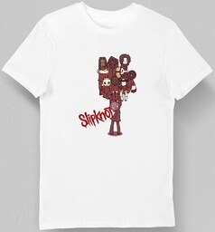Koszulka męska zespół Slipknot biała S