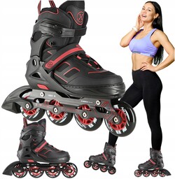 Rolki Regulowane Dla Dzieci Dorosłych Rekreacyjne Kauczuk Młodzieżowe