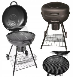 Grill Węglowy Ogrodowy Przenośny Z Popielnikiem Hecht Merida
