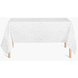 HYO Blanco Chic-MR18 obrus, tkanina satynowa, laminowana, przezroczysta,