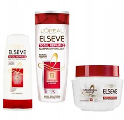 Loreal Elseve Total Repair Szampon Odżywka Maska Zestaw