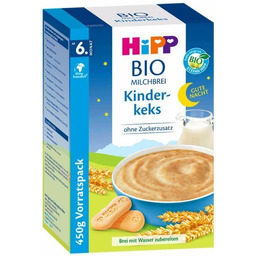 HiPP, Bio, mleczna kaszka na noc biszkopt
