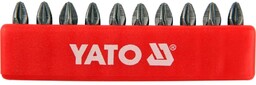 Yato Końcówki wkrętakowe pz2x25 mm, kpl. 10 szt.
