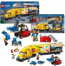 Lego City 60440 Żółta Ciężarówka Dostawcza Samochód Wózek