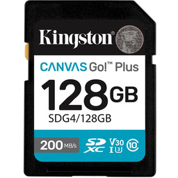 Kingston SDXC Canvas Go Plus Gen4 128GB C10