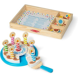 Melissa & Doug Drewniany Tort Urodzinowy Udawaj Odtwórz