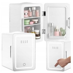 ELLE Mini lodówka z lusterkiem do makijażu LED