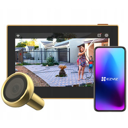 Inteligentny wizjer z ekranem 4,3" Ezviz HP2 Złoty