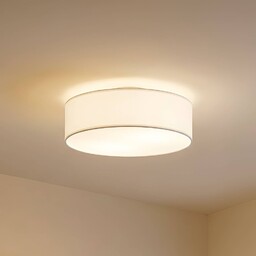 Lampa sufitowa Sebatin Lindby, możliwość ściemniania, kremowy /