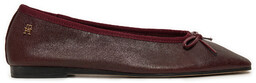 Baleriny Tommy Hilfiger Soft Leather FW0FW08355 Bordowy