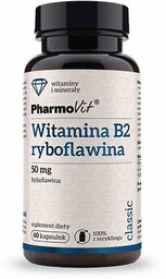 PHARMOVIT Witamina B2 ryboflawina 50mg, 60kaps.