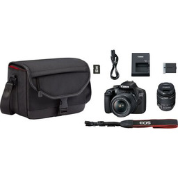 CANON Lustrzanka cyfrowa EOS 2000D + Obiektyw EF-S