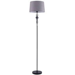 Lindby - Haldorin Lampa Podłogowa Szary/Czarny