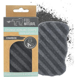 Konjac gąbka do ciała, węgiel