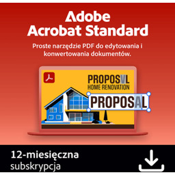 Kod aktywacyjny ADOBE Program Acrobat Standard 12 miesięcy