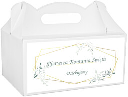 Pudełka na ciasto komunijne - 6 szt.