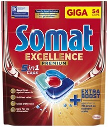 SOMAT Tabletki do zmywarek Excellence Premium 5w1 -