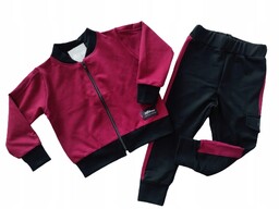 Dres chłopięcy dual color bordo-Mikoo Kids 128/134