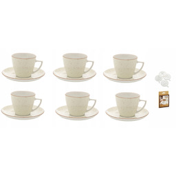Lubiana Filiżanka Ze Spodkiem Zestaw 6 Filiżanek