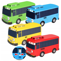 BIG Zestaw 4 Autobusów Zabawka Model Autobusu