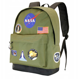Plecak Szkolny Dwukomorowy Nasa Infinity Khaki 30x43x18cm