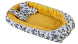 Babymatex Gniazdko niemowlęce Velvet kokon pawie oczka pióka