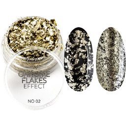 NeoNail Chrome Flakes Effect, pyłek nr 02, ref.