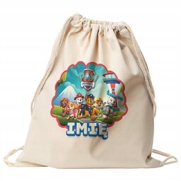 Plecak bawełniany Z Imieniem Psi Patrol Dla Dzieci