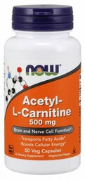NOW FOODS Acetyl L-Karnityna HCI 500 mg (50