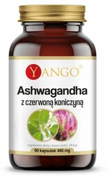 Yango Ashwagandha z czerwoną koniczyną, 90 kapsułek