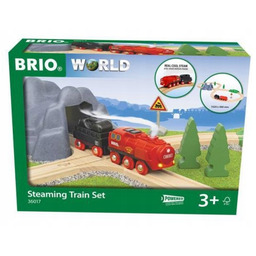 Zestaw z kolejką na parę na baterie Brio