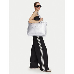 Torebka adidas Shopper Metallic Pu Bag KR1566 Srebrny