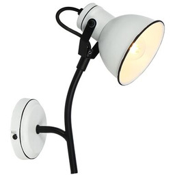 Kinkiet ZUMBA NA WYSIEGNIKU 1x40W E14 biały+czarny CANDELLUX